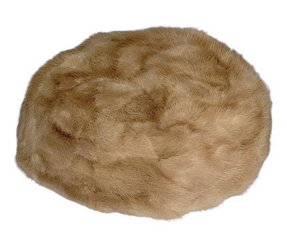 Krass&co VINTAGE FUR Pillbox Hat & Fur/Cashmere Collar G. Fox & . Hartford CT