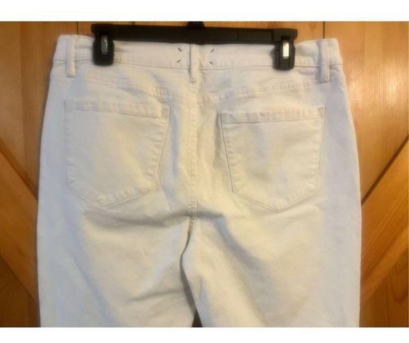 Lou & grey  Off White Slouchy Skinny Jeans Size 34x27.5 (tag30)