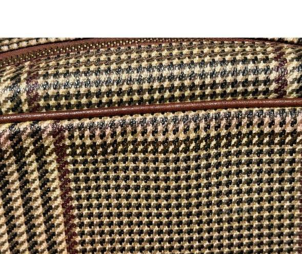 Polo Vintage  Ralph Lauren Shoulder Plaid Houndstooth Bag Crossbody Preppy Purse