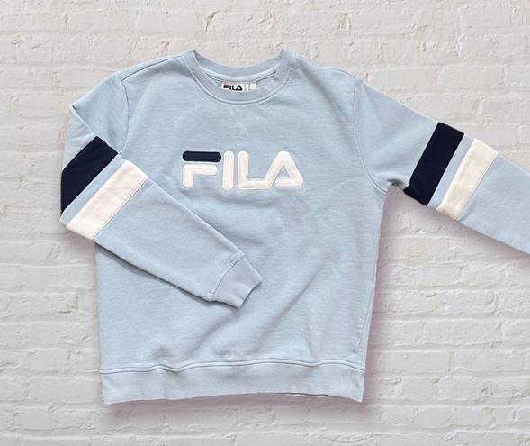 FILA women's Natalie Crewneck Sweatshirt Pastel Blue