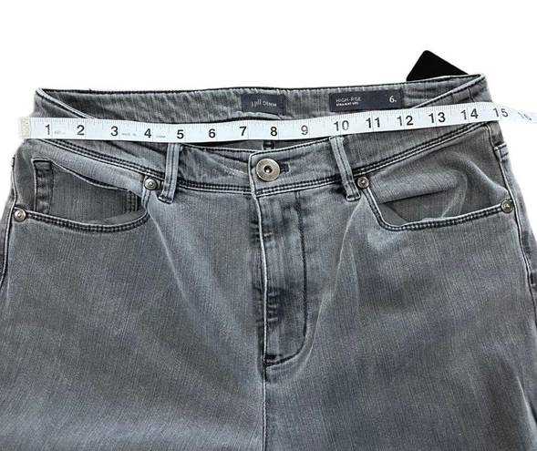 J.Jill  Women's High Rise Straight Leg Gray Denim 6T