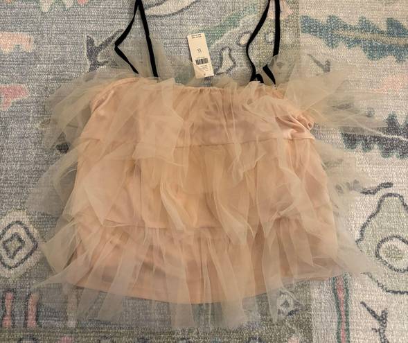 Anthropologie Tulle Top