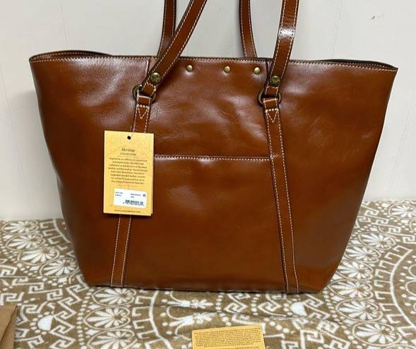 Patricia Nash Benvenuto Heritage Collection Leather Tote with dust bag NWT