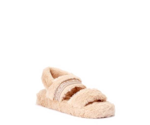 Kendall + Kylie Women's Shane Faux Fur Two Band Slippers