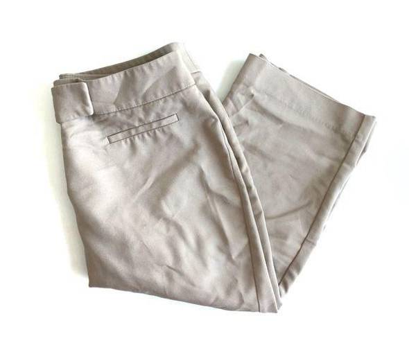 Apt. 9  Curvy Fit Khaki Tan Capri Slacks Pants 2P