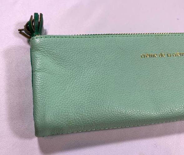 Anthropologie  Creme de la Creme Mint Zippered Pouch