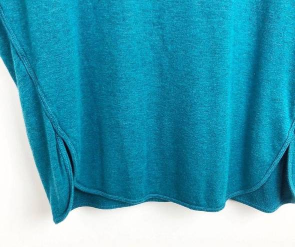 Lou & grey  Teal Blue Cowl Neck Super Soft comfy Light Weight Pullover Sweater S