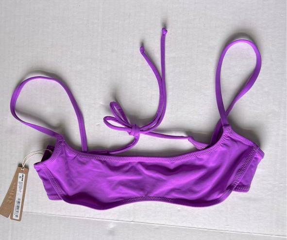 SKIMS NWT  Micro scoop bikini top Violet small