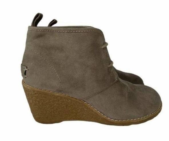 Krass&co G. H. Bass & . Cali Suede Wedge Booties Size 7.5