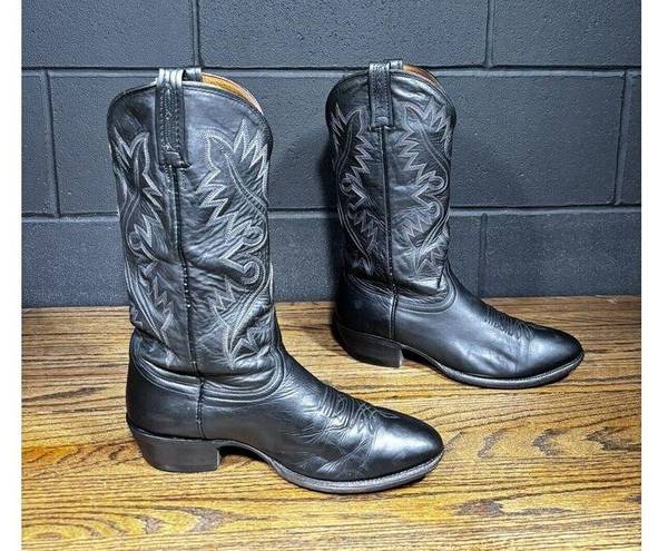 Nocona 2010 Black Leather Western Cowgirl Boots Women’s 9 EE