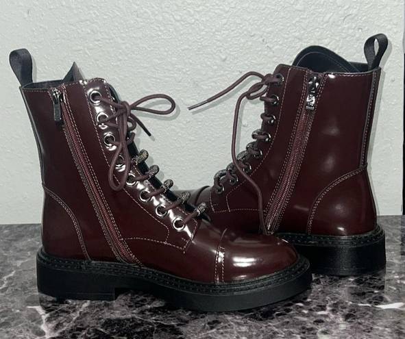 DKNY NWOT  Malaya Lace-Up Combat Booties Size: 7.5 US