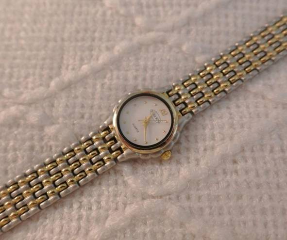 Vintage Twotone Quartz Link Watch