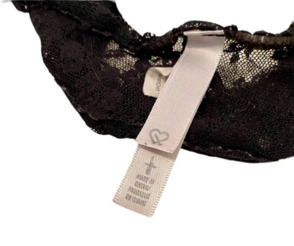 H&M  Black Lace Bralette Women’s Size Large Adjustable Strapless Bra Intimates!