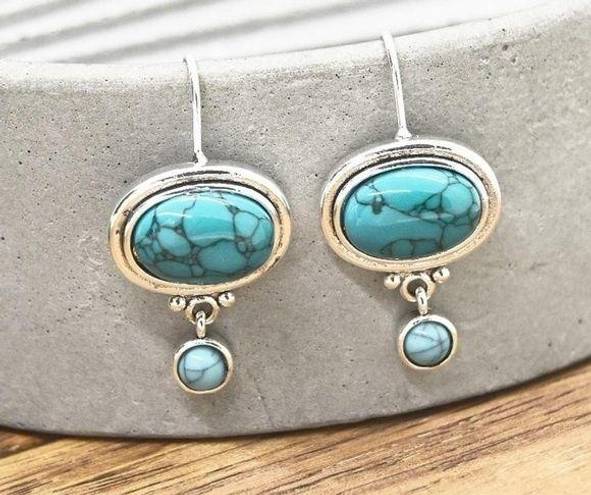 Small Turquoise Dangle Earrings