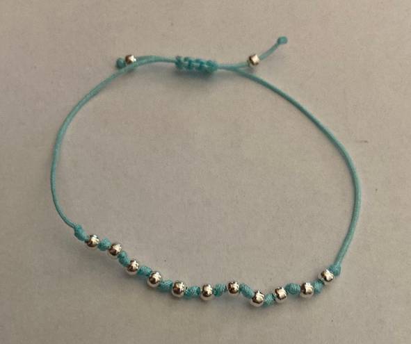 Beaded Friendship Bracelet Blue