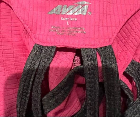 Avia Avía pink and gray cross back active tank size large