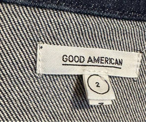 Good American  Denim Jean Jacket Belted Size Medium (2 in GA)