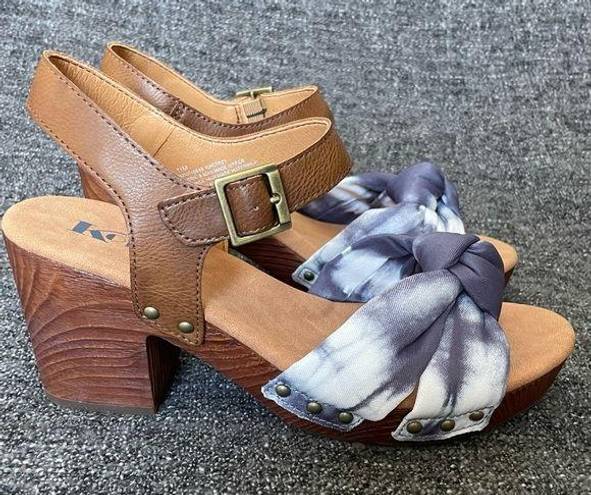 Kork-Ease NEW Korks Natalia Knot Sandal Blue Tie Dye Open Toe Cushioned Buckle Women’s 11