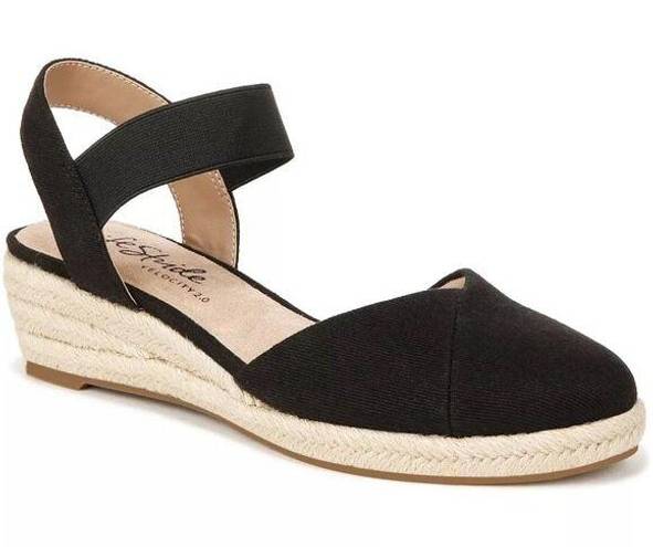 Life Stride New  Womens Kimmie Espadrille Wedge Sandals 9M