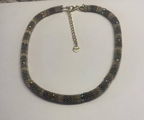 Talbots Women’s Signed T -  - Two Tone Chain Costume Necklace