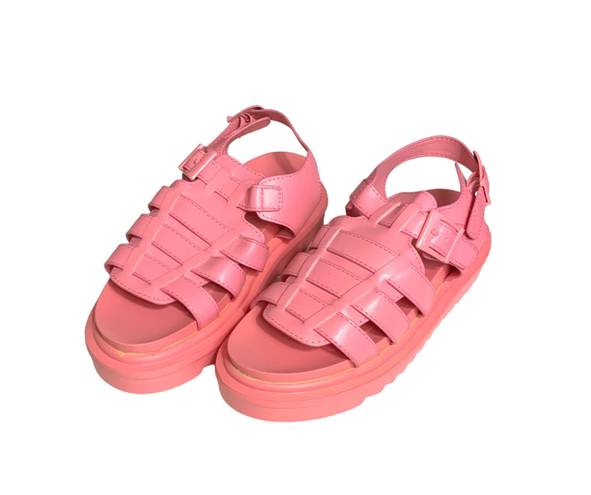 EGO BarbieCore  Nicola pink fisherman gladiator platform sandals 8.5-9
