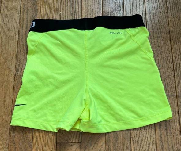 Nike Yellow  Pro Spandex