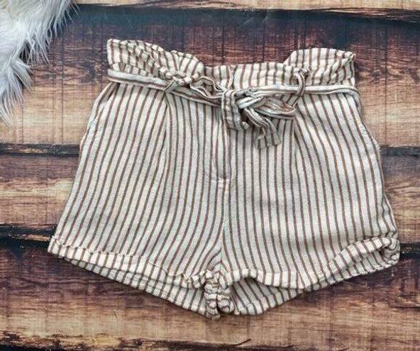 Forever 21 $5 SALE!   Linen Shorts High Waist Paperbag