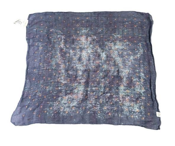 Treasure & Bond Blue Star Print Distressed Look Scarf