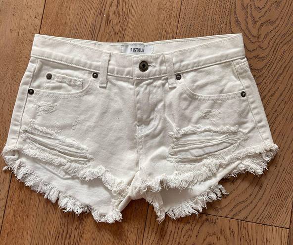 Pistola Distressed Jean Shorts