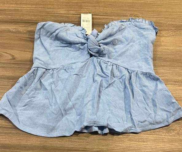 PacSun Me To We Blue Strapless Top