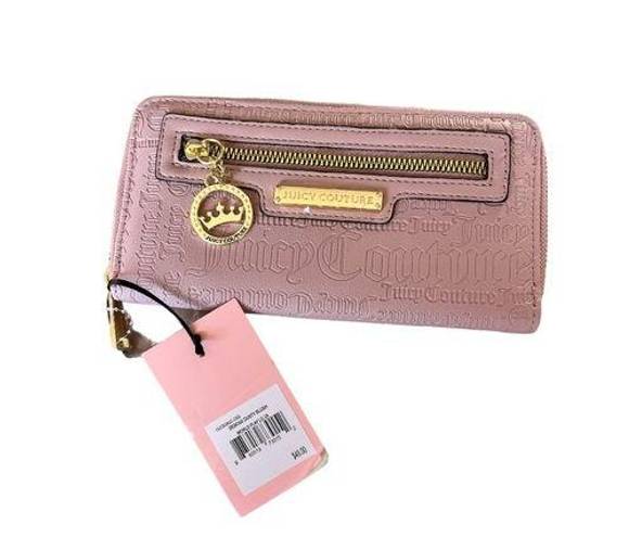 Juicy Couture  dusty pink embossed faux leather wallet