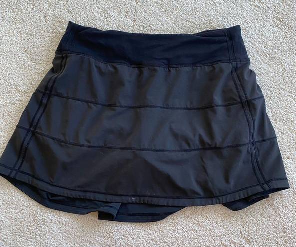 Lululemon Black Pace Rival Skirt Tall