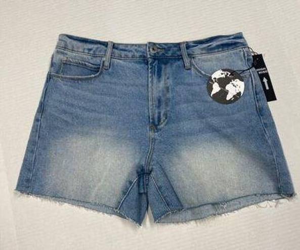 Articles of Society  Denim Shorts Light Wash High Rise Cut Off Sz 28 B2