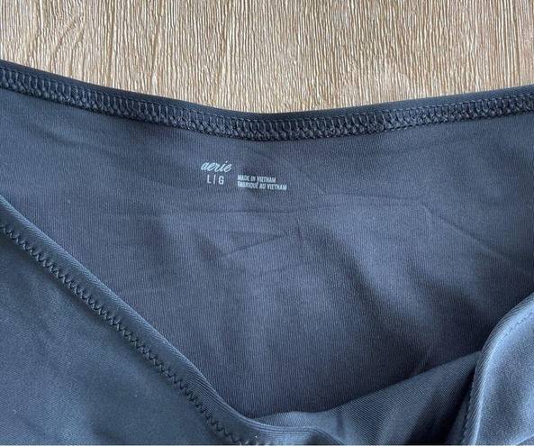 Aerie  High Waisted Bikini Bottoms in Black Size Large NWT