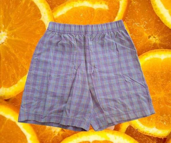 Bermuda Lauren Brooke Pink White Yellow Plaid  Shorts Size Medium