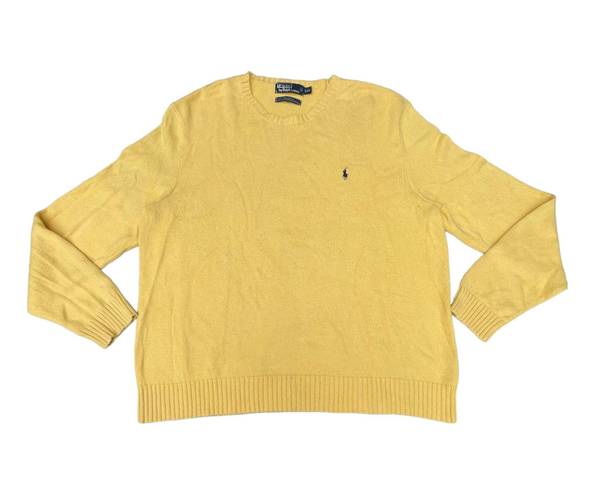 Polo Vintage  Ralph Lauren Yellow Knit Pullover Sweater