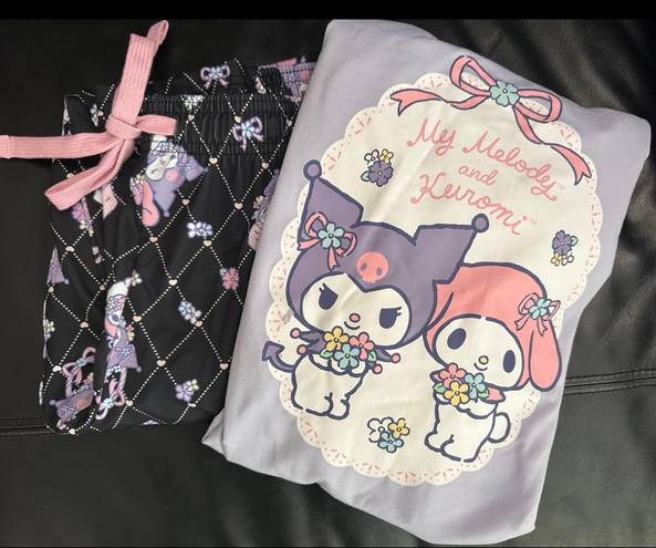Sanrio Kuromi And My Melody Pajama Set