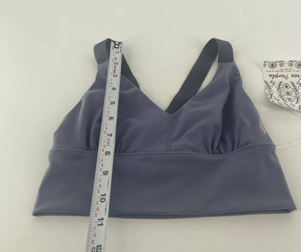 Free People Blue Solid Sport Bra