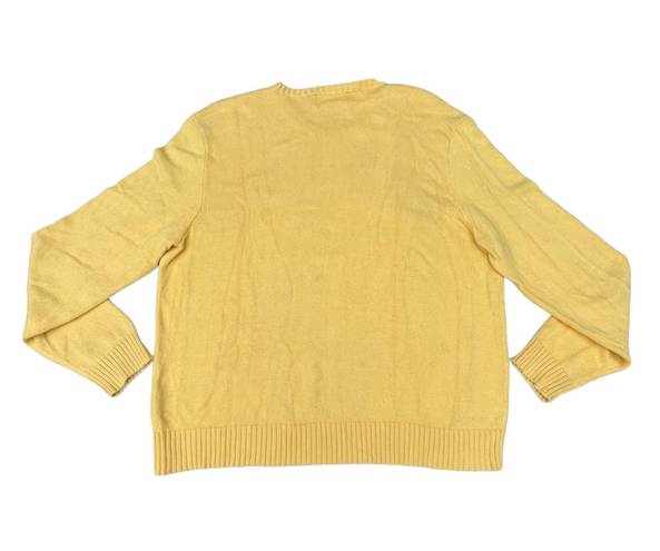 Polo Vintage  Ralph Lauren Yellow Knit Pullover Sweater