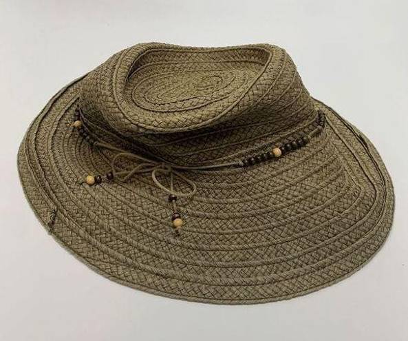 Krass&co August Hat  Women's Vacation Packable Paper Straw Sun Hat One Size