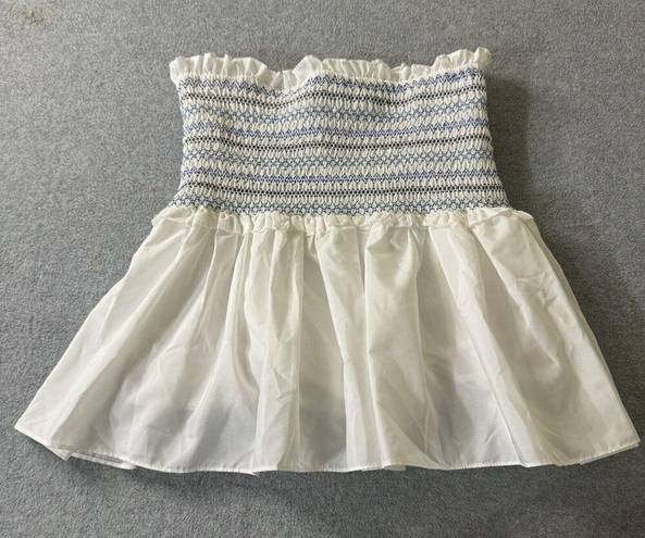 DO+BE  Skort Womens Size M Smocked Waist High Rise Preppy Boho Ruffle Flowy NWT