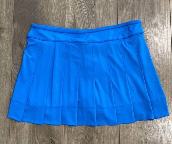 Lucky in Love  Playing in Paradise Hi Low Pleated Skirt Aegean Blue Size Large