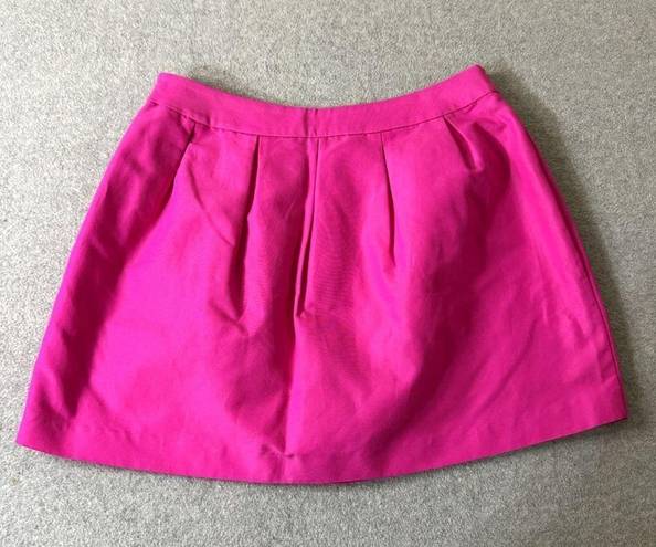 Annie Griffin  Womens Skort Size 6 Silk Pink Barbiecore Skirt Built In Shorts