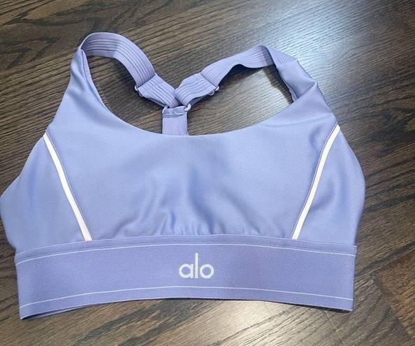 Alo Yoga ALO SUIT UP BRA ON LILAC BLUE