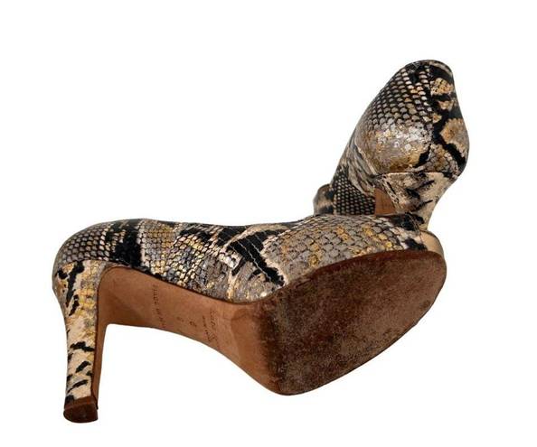 Kate Spade  Snake Print Leather Peeptoe Heels Size 6