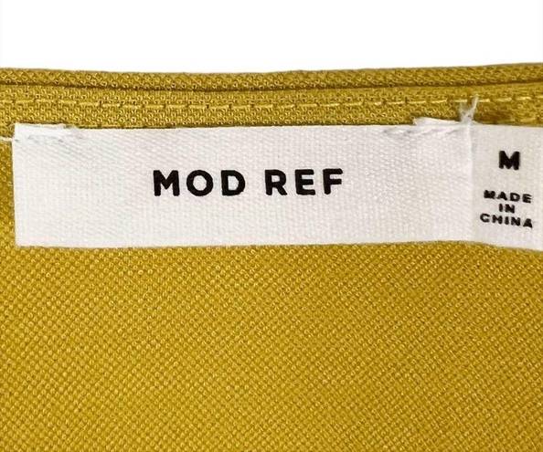 Mod Ref  Luca Tie Front Cropped Top Yellow Size Medium