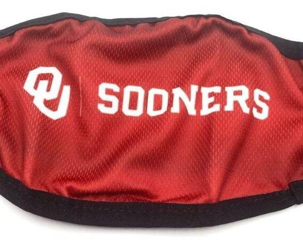 New OU Sooner face mask Red