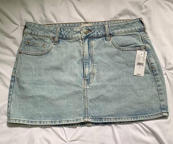 PacSun Denim Mid Rise Skirt