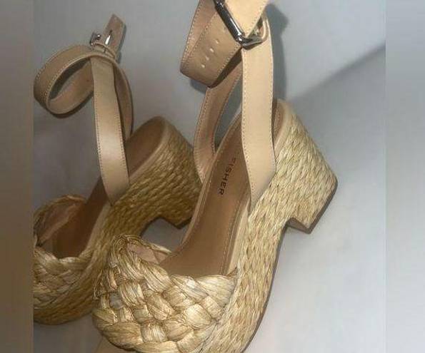 Marc Fisher  Chunky Braided Yarn Wedge Platform Heel sandal