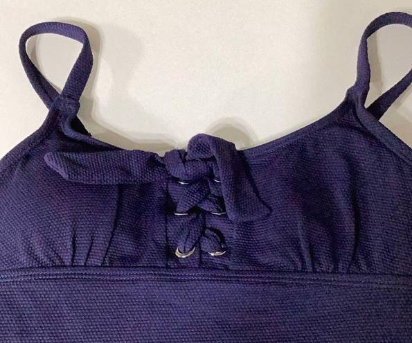 Tommy Bahama New.  navy lace front swimsuit.